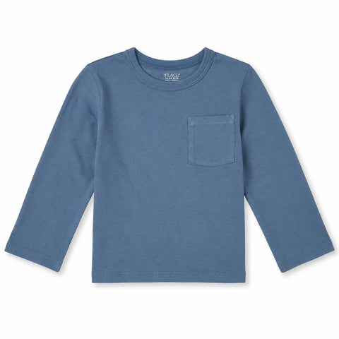 Cat & Jack Boy's Blue Long Sleeve Blouse   | Cat & Jack in Lebanon