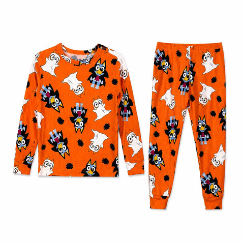 Bluey Boys Orange Halloween Print 2-Piece Pajama Set | Bluey in Lebanon