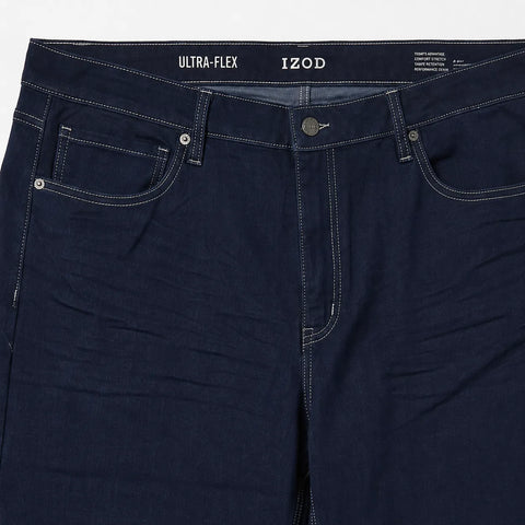 IZOD Men's  Dark Indigo Wash Ultra-Flex Straight Fit Jeans   | IZOD in Lebanon
