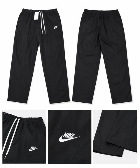 Nike Men's Black Club Woven Standard Fit Regular Length Tapered Leg Pants | Nike In Lebanon