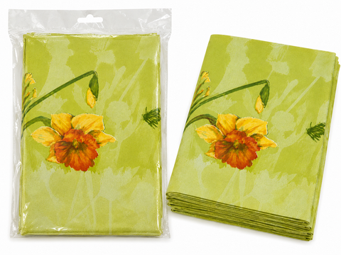 Duni  Green Floral 84X84 CM /33.2X33.1 Inch 1pc Napkins   | Duni in Lebanon