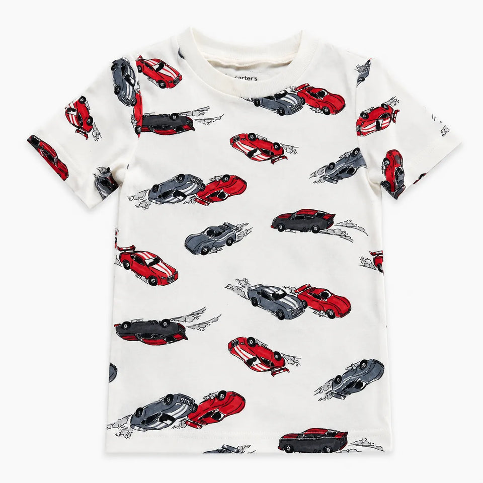 Carter'sBoy's White Cars Graphic Printed T-Shirt | Carter's in Lebanon