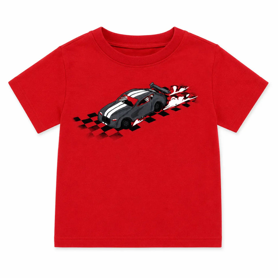 Carter's Boy's Red With Car Printed Short Sleeve T-Shirt | Carter's in Lebanon