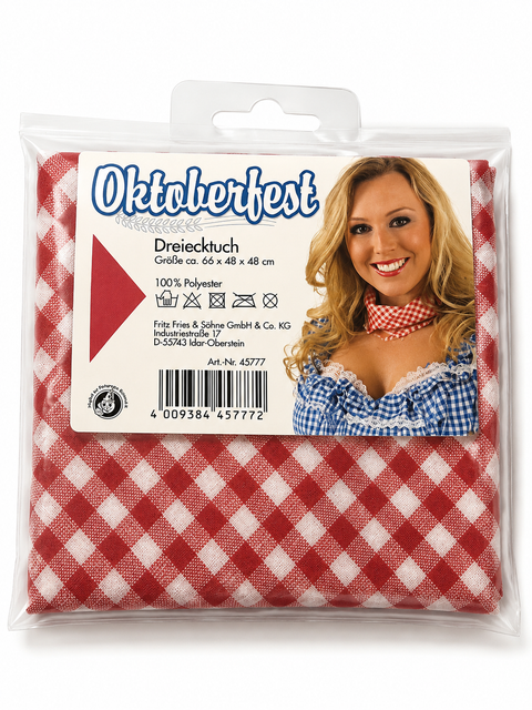 Fritz Fries & Sohne Gmbh  Red /White Triangle 66X48X48CM Scarf  | Fritz Fries & Sohne Gmbh   in Lebanon