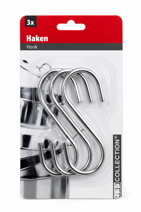 Jess Collection " S " 9cm 3pcs Hooks  | Jess Collection in Lebanon