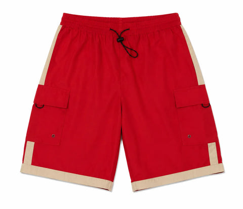 SD Boy's Red Lined Beige Cargo  Shorts | SD in Lebanon
