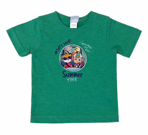 Charanga  Baby Boy's Green With Graphic Printed T-Shirt   | Charanga  in Lebanon