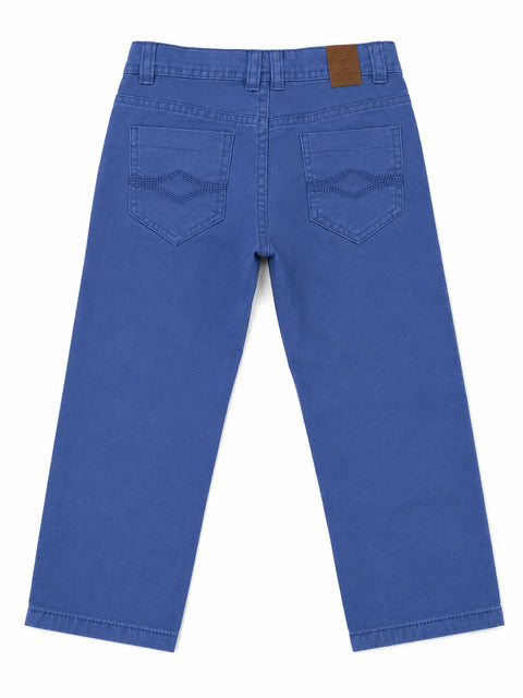 Bassik Baby Boy's Washed Blue Pants  | Bassik in Lebanon