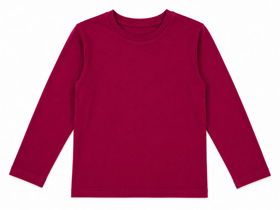 Ativo Girl's Dark Fuchsia Long Sleeve Blouse |Ativo in Lebanon