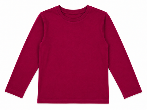 Ativo Girl's Dark Fuchsia Long Sleeve Blouse   |Ativo in Lebanon