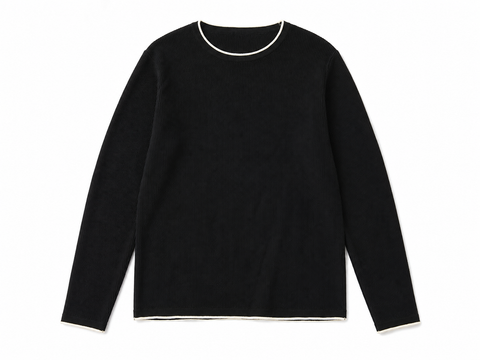 Pull & Bear Women's Black Match Lined White Long Sleeve Blouse  | Pull & Bear in Lebanon