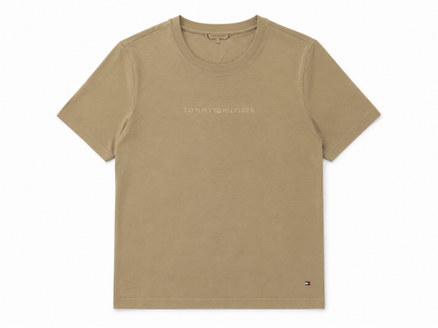 Tommy Hilfiger Women's Beige Logo T-Shirt  | Tommy Hilfiger in Lebanon