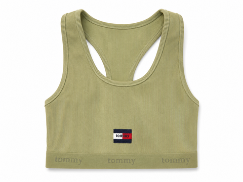 Tommy Hilfiger Women's Green  With Logo Printed Sport Bra | Tommy Hilfiger in Lebanon