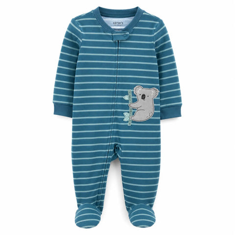 Carter's Baby Boy's Green/White Turtle Print 2pc Overall  |Carter's  in Lebnaon