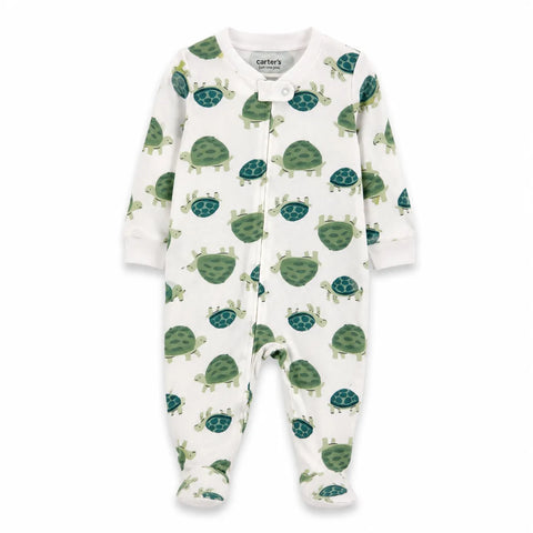Carter's Baby Boy's Green/White Turtle Print 2pc Overall  |Carter's  in Lebnaon