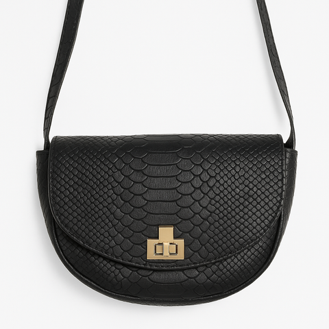 Inside Women's Black Leather Cross Body Bag | Inside In Lebanon