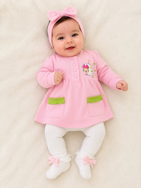 Disney Baby Girl's Pink With Green Ruffles   Sweatshirt | Disney  in Lebanon