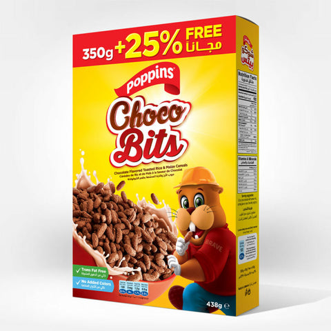 Poppins Choco Bits 350g+25% Free