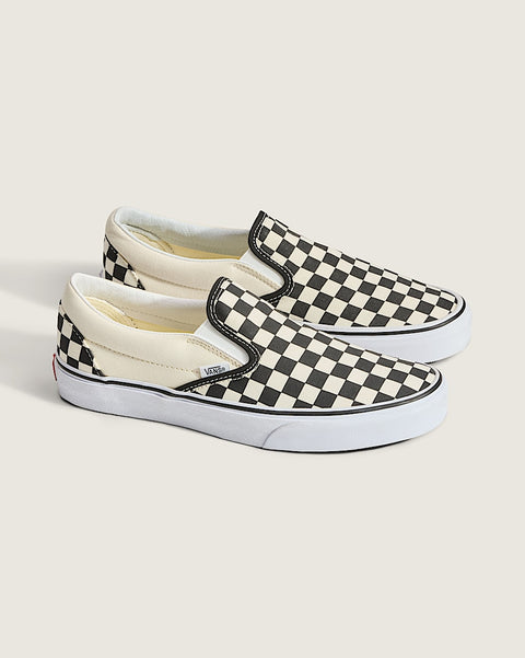 Vans Women's Off-White and Black Checkered Casual Shoes | Vans In Lebanon