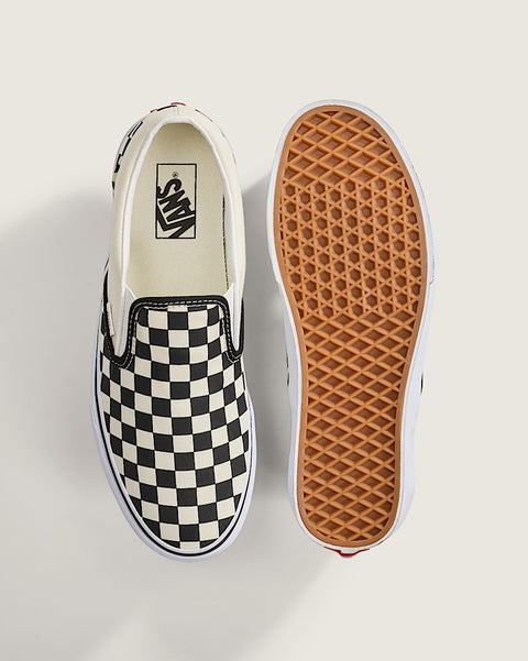 Vans Women's Off-White and Black Checkered Casual Shoes | Vans In Lebanon