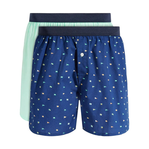 Club Room Mens 2-Pk. Nautical Flag So Navy Bay  ABU146