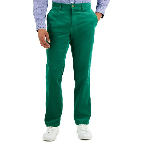 Club Room Mens Corduroy Pants Verdant Green 33x30 ABF3145