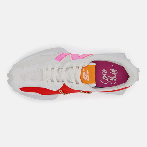 New Balance Women's White, Red, Pink 327 Sneakers |New Balance In Lebanon