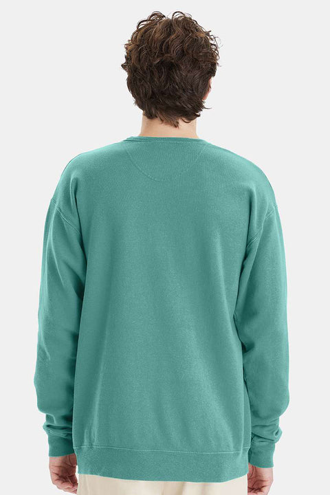 ComfortWash By Hanes Men's Spanish Moss Green Crewneck Sweatshirt | Hanes In Lebanon