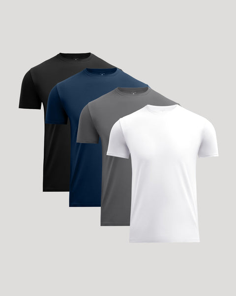 True Classic Men's Multicolor Crew Neck 4 Pack T-Shirt |True Classic In Lebanon