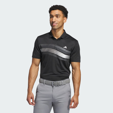 Adidas Men’s Black Core Chest Stripe Polo T-Shirt |Adidas In Lebanon