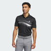 Adidas Men's Black Core Chest Stripe Polo Neck T-Shirt | Adidas In Lebanon