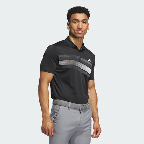Adidas Men’s Black Core Chest Stripe Polo T-Shirt |Adidas In Lebanon