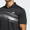 Adidas Men's Black Core Chest Stripe Polo Neck T-Shirt | Adidas In Lebanon