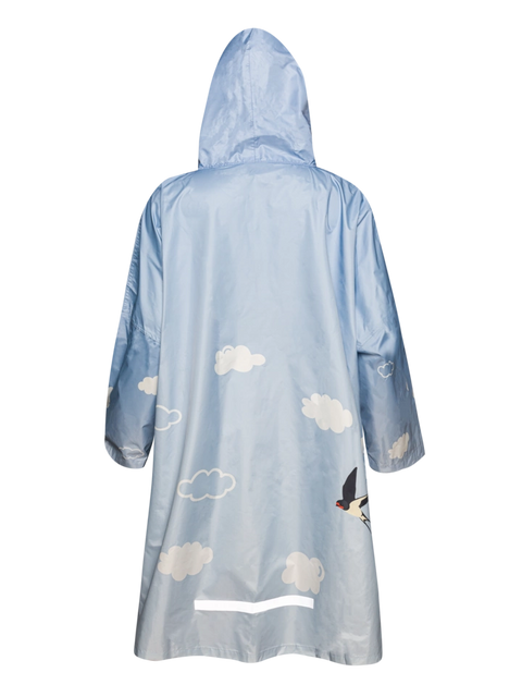 Dedoles Women's Light Blue Printed Hooded Raincoat | Dedoles In Lebanon