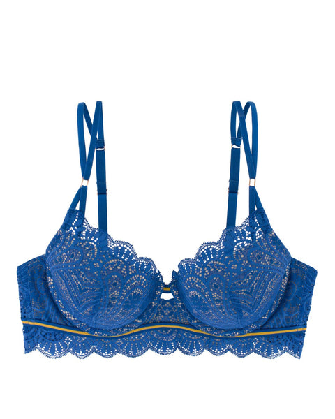 Dorina Women's Blue Destiny Light Padded Demi Bra  |Dorina  in Lebanon