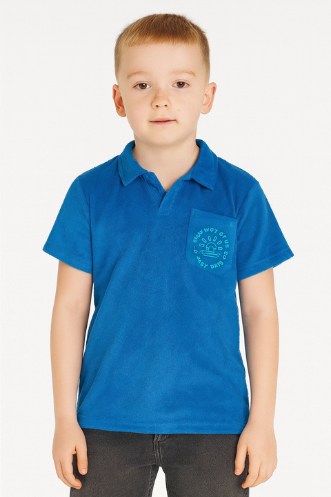 Sinsay Boy's Blue Terry Fabric T-Shirt | Sinsay In Lebanon