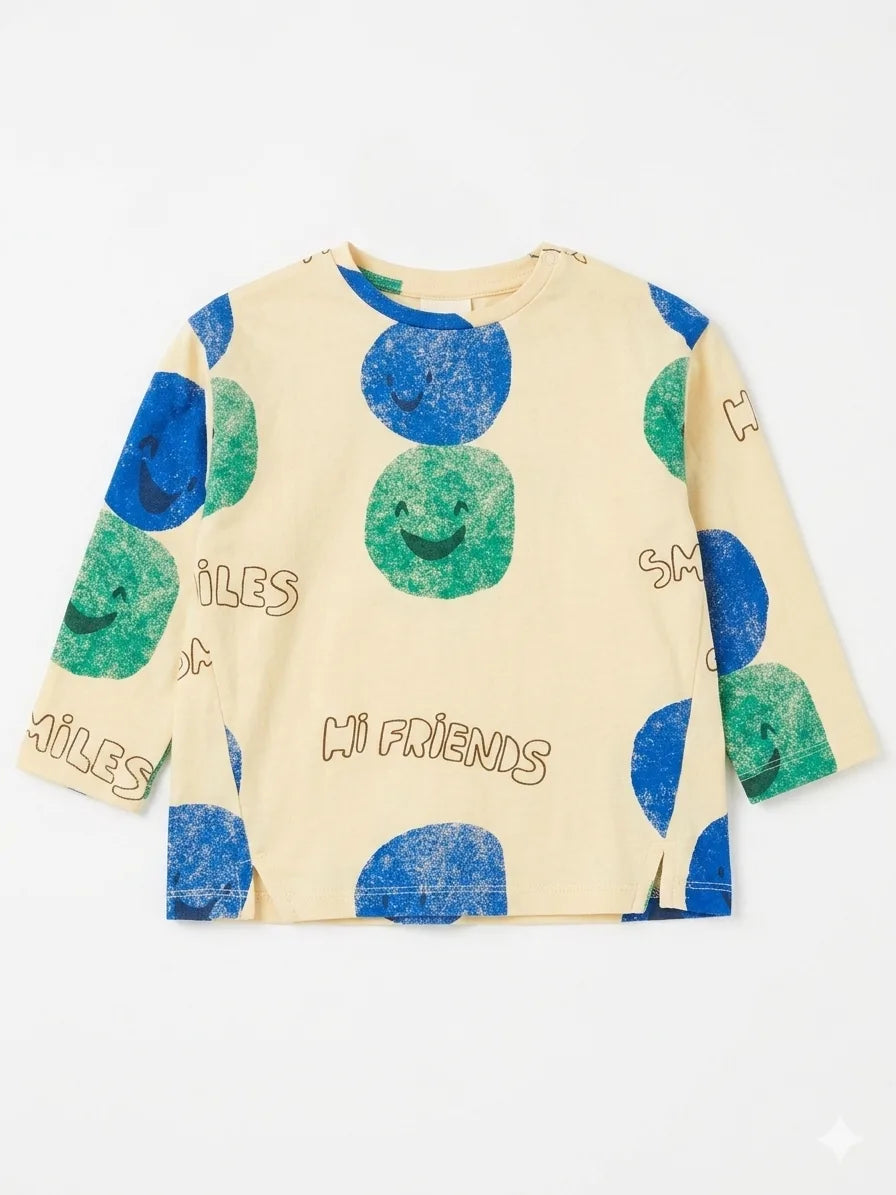 Zara Baby Boy's Cream Printed Blouse | Zara In Lebanon