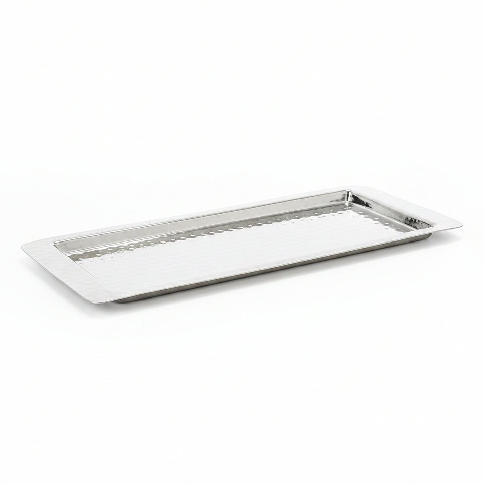 Lucky Tiger Hammered Rectangular Long Platter 35cm x 13cm (HMRCLP)