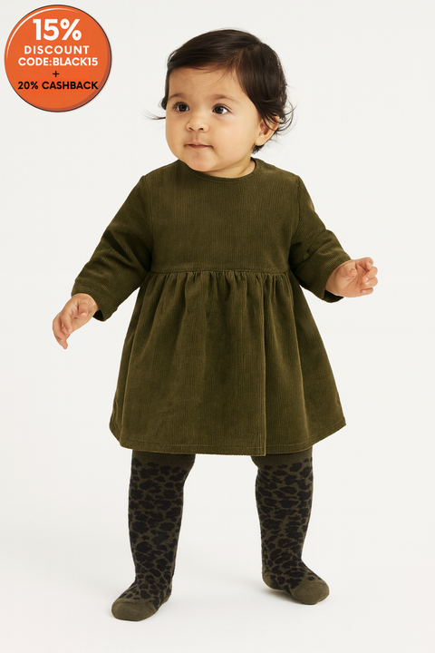 Boboli Baby Girl's Olive/Navy Tights | Boboli in Lebanon