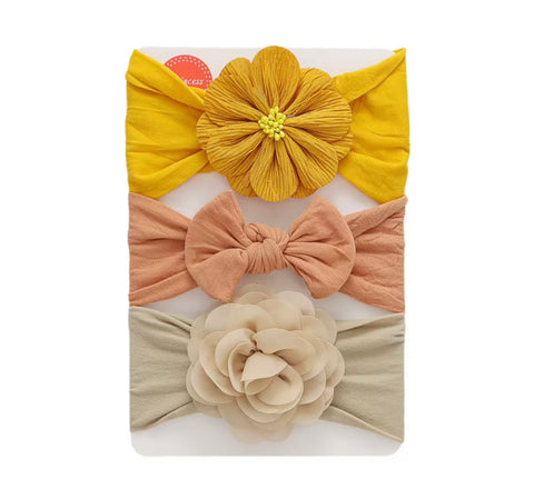 3/pcs bright color headbands