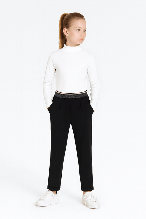 Boboli Girl's Black Straight Pants| Boboli in Lebanon