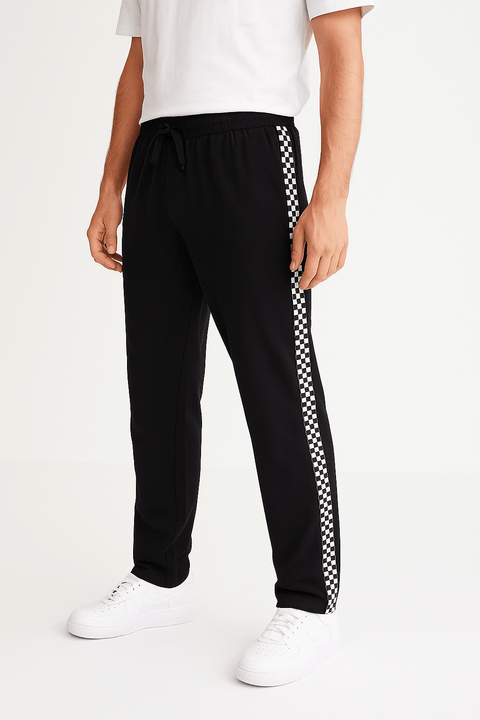 Forever 21 Men's Black Elastic Waistband High Rise Pant | Forever 21 In Lebanon