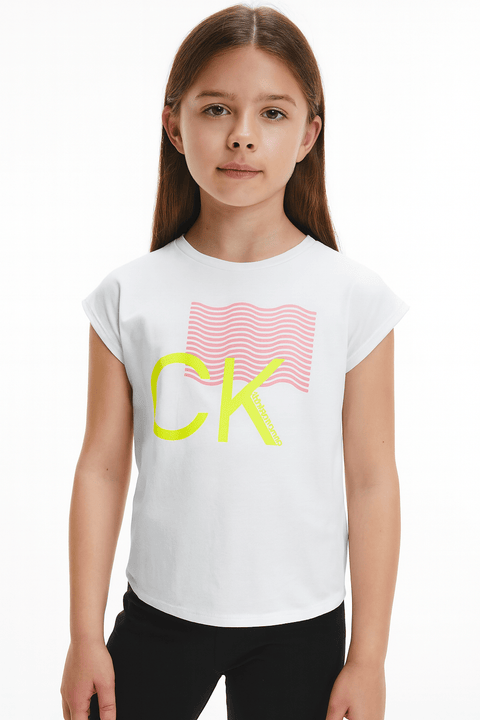 Calvin Klein Girl's White T-Shirt |Calvin Klein In Lebanon