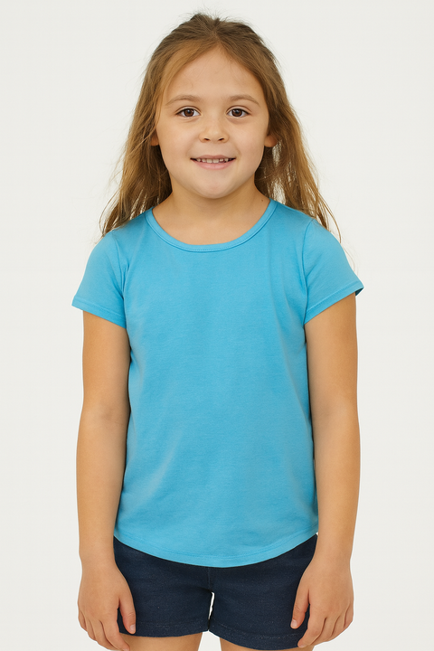 ID Ideology Girl's Blue T-Shirt ABFK2075
