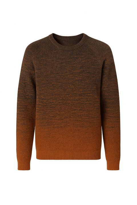 Manguun Men's Brown Crew Neck Sweater | Manguun In Lebanon