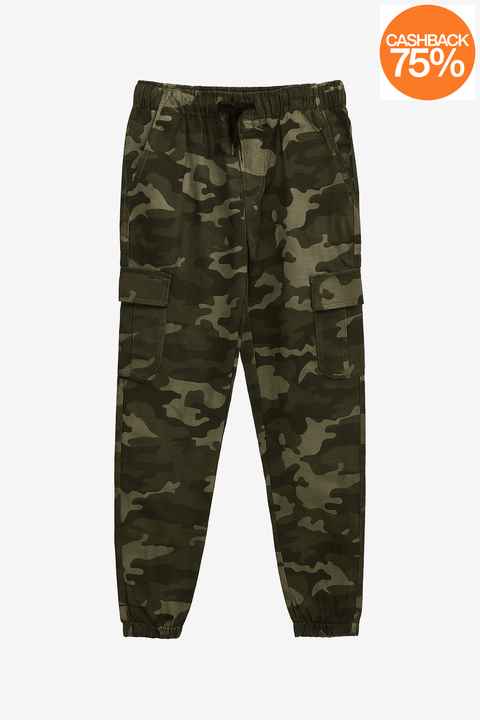 Univibe Boy's Camouflage Jogger Pant ABFK434