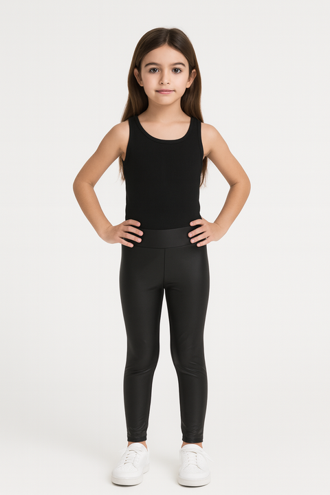 Terranova Girl's Black Leather Pants | Terranova In Lebanon