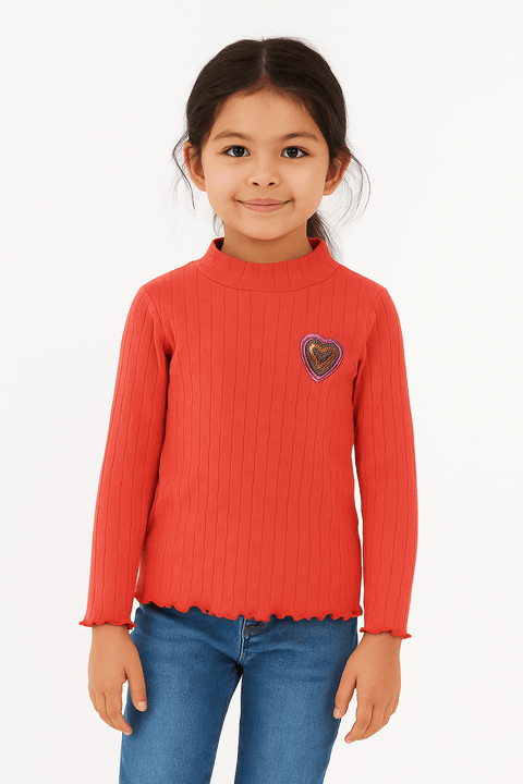 S.Oliver  Girl's Coral  Long Sleeve Blouse  |S.Oliver In Lebanon