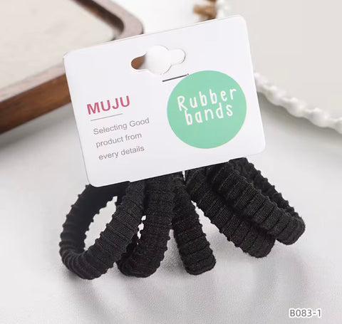 Muju Set of basic high stretch hair ties for girls|Muju In Lebanon