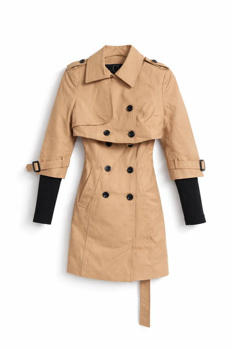Only Women's Beige 2 pcs Set Trench Coat |Only In Lebanon